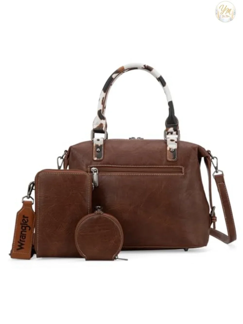 Wrangler by Montana West 3pc Doctor Bag Set Faux Leather Top-Handle Satchel